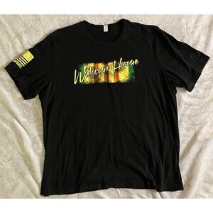 Nine Line Apparel Welcome Home Graphic Print Tee Black Crew Neck Men’s 3XL